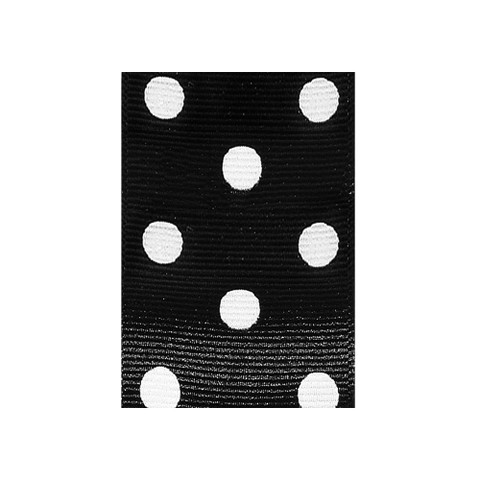 Offray Grosgrain Polka Dots Ribbon Black