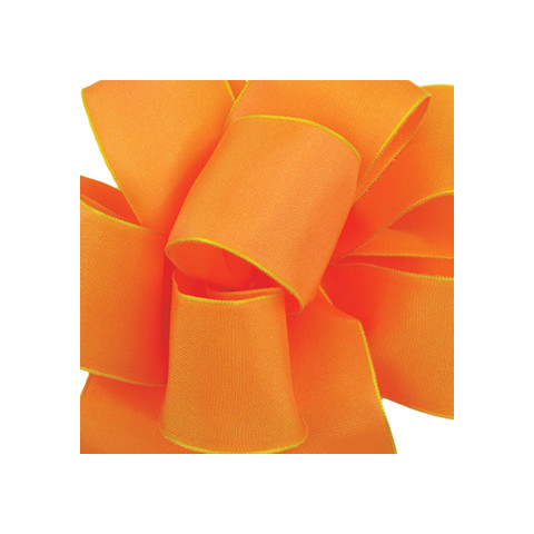 Offray Gelato Wired Edge Ribbon Cantaloupe