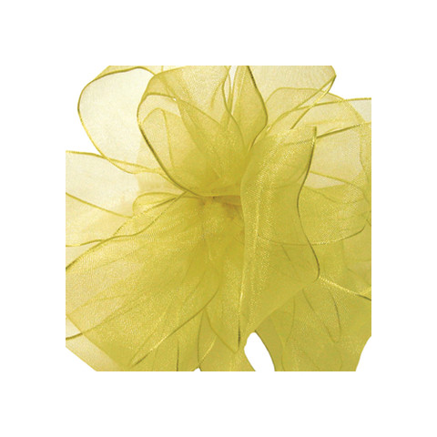Offray Encore Wired Edge Ribbon Yellow