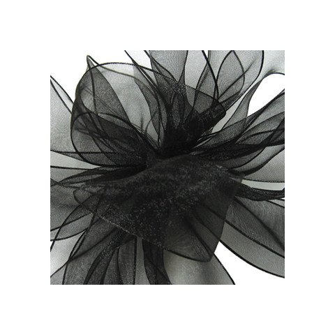 Offray Encore Wired Edge Ribbon Black