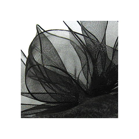 Offray Encore Wired Edge Ribbon Black