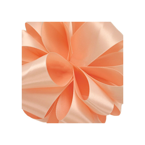Offray Double Face Satin Ribbon Petal Peach