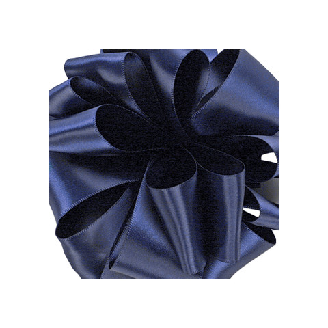 Offray Double Face Satin Ribbon Navy