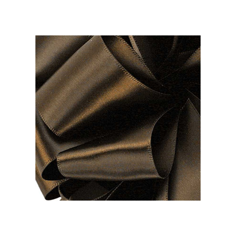Offray Double Face Satin Ribbon Brown