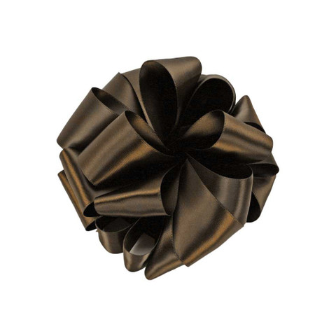 Offray Double Face Satin Ribbon Brown