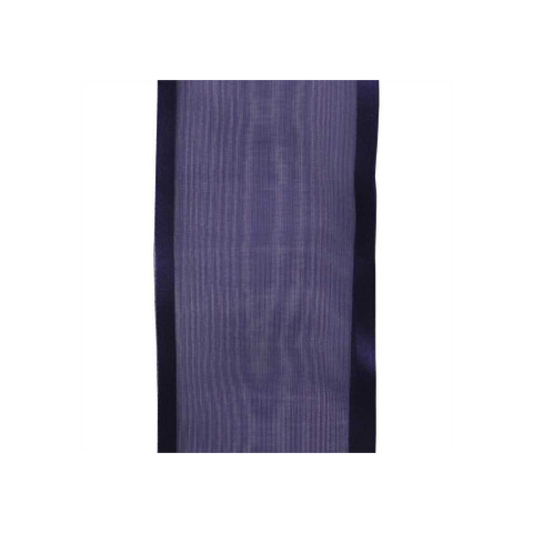 Offray Charisse Wired Edge Ribbon Navy