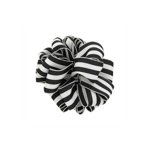 Offray Carnival Wired Edge Ribbon Black