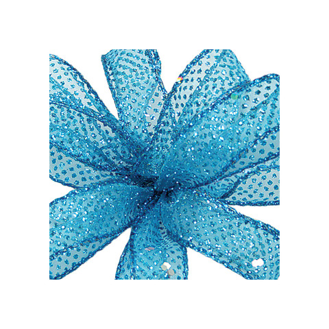 Offray Bolten Wired Edge Ribbon Turquoise