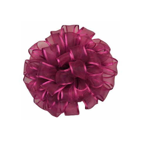 Offray Arabesque Wired Edge Ribbon Wildberry