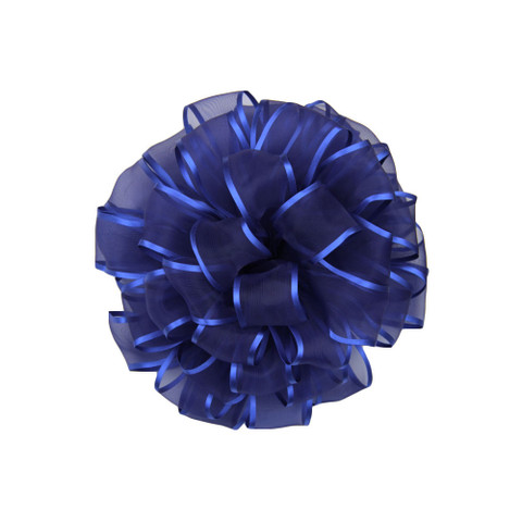 Offray Arabesque Wired Edge Ribbon Royal