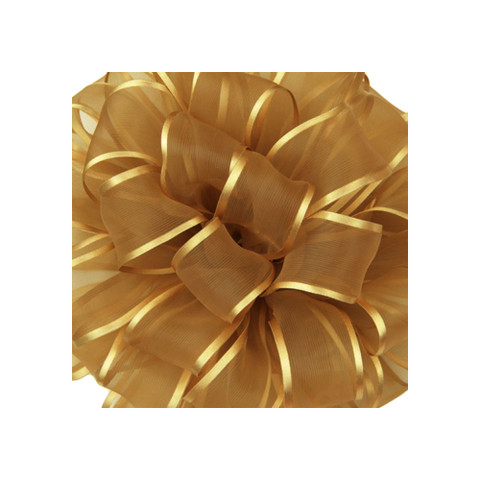 Offray Arabesque Wired Edge Ribbon Dijon