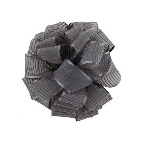 Offray Antonia Ribbon Pewter
