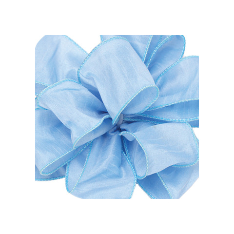 Offray Anisha Wired Edge Ribbon Sky Blue