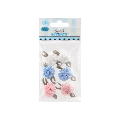 Petite Swirl Ribbon Rose MultiColor