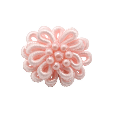 Elegant Satin Ribbon Flower Light Pink