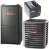 Goodman 3 Ton 14 Seer 80% 80K Btu Gas Furnace Split System(Uplow,Downflow/Vertical,Horizontal)