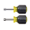 Klein Tools Stubby Nut Driver Set 1 1/2" Shafts Magnetic - 2 Piece