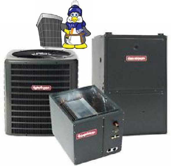 Goodman 3 Ton 14.5 SEER2 96% 80K Btu 'B' Cabinet UpFlow Gas Furnace System