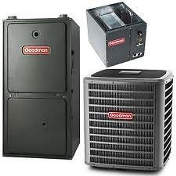 Goodman 4 Ton 14 Seer 80% 120K Btu Gas Furnace Split System(Uplow,Downflow/Vertical,Horizontal)