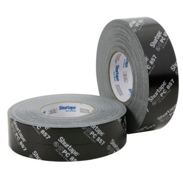 Shurtape  - PC 857 BPT 48mm X 55m Printed Cloth Duct Tape, Black