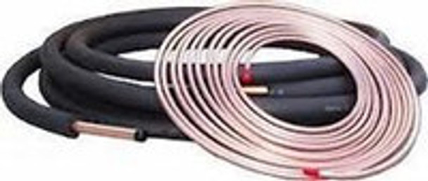 50ft - 3/4" x 3/8" x 1/2" Insulated Copper Lineset