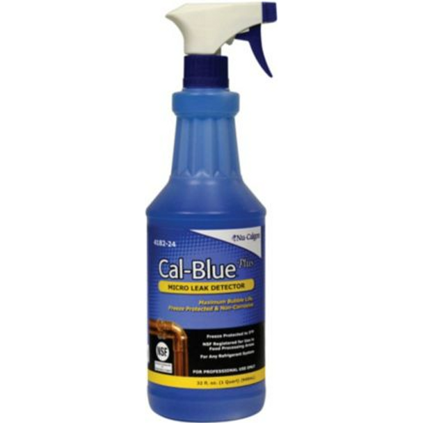 Nu-Calgon 4182-24 - Cal-Blue Plus Gas Leak Detector Spray Bottle - 1 Quart