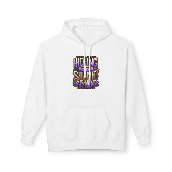 "Healing Begins..." -  Unisex Statement Hoodie 