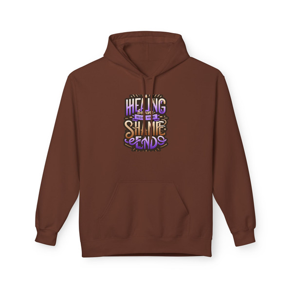 "Healing Begins..." -  Unisex Statement Hoodie 