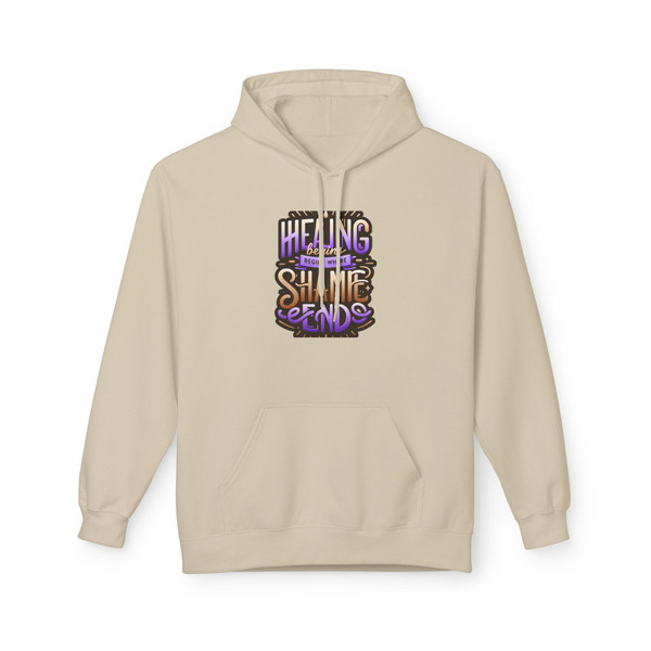 "Healing Begins..." -  Unisex Statement Hoodie 