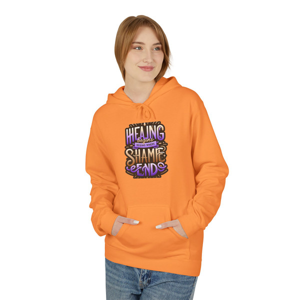 "Healing Begins..." -  Unisex Statement Hoodie 