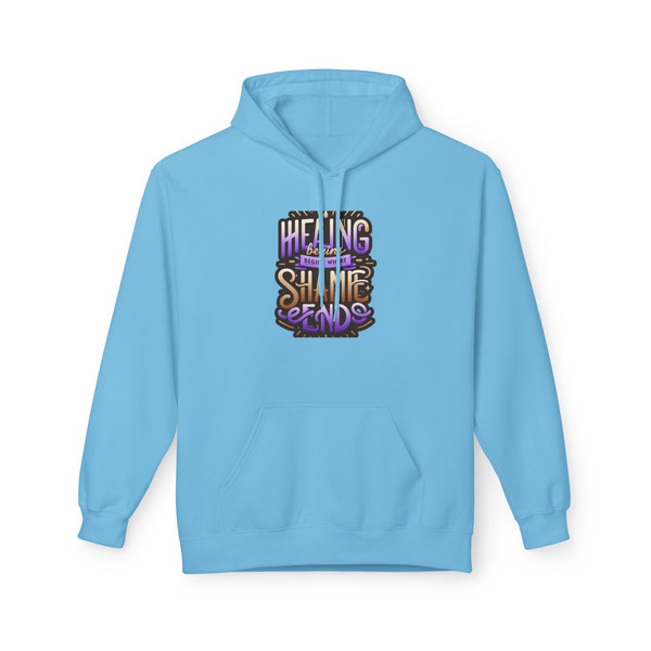 "Healing Begins..." -  Unisex Statement Hoodie 