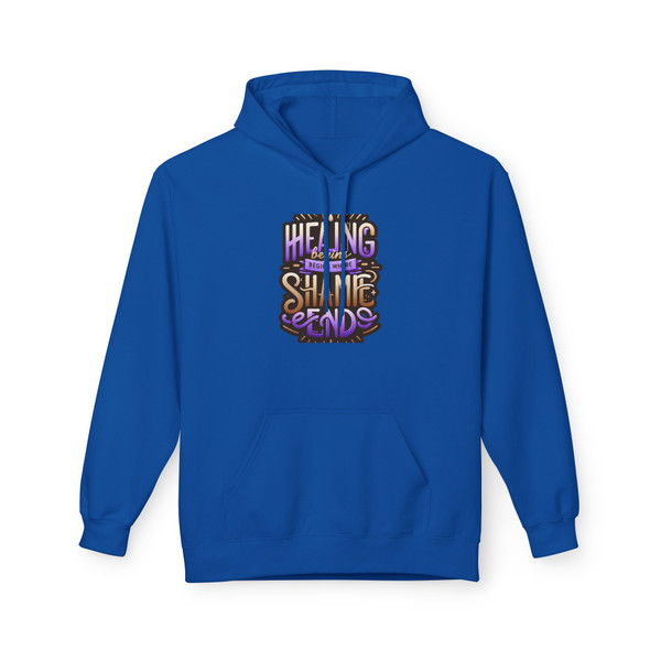 "Healing Begins..." -  Unisex Statement Hoodie 