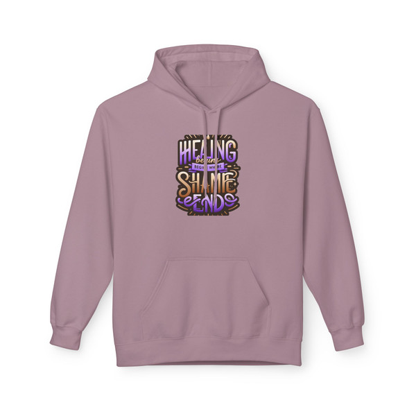 "Healing Begins..." -  Unisex Statement Hoodie 