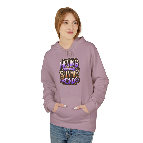 "Healing Begins..." -  Unisex Statement Hoodie 