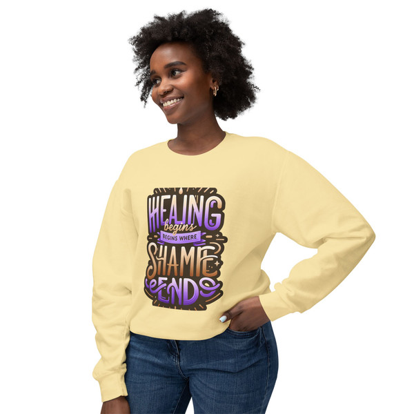 "Healing Begins..." Unisex  Statement Crewneck Sweatshirt