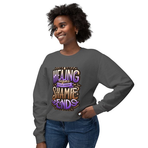 "Healing Begins..." Unisex  Statement Crewneck Sweatshirt