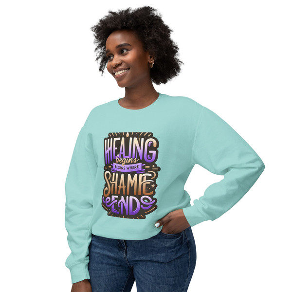 "Healing Begins..." Unisex  Statement Crewneck Sweatshirt
