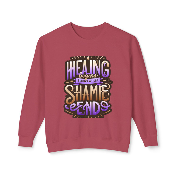 "Healing Begins..." Unisex  Statement Crewneck Sweatshirt