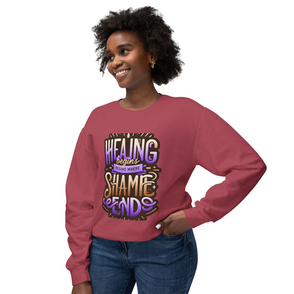 "Healing Begins..." Unisex  Statement Crewneck Sweatshirt