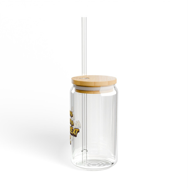 "Be Happy....." - Sipper Glass, 16oz