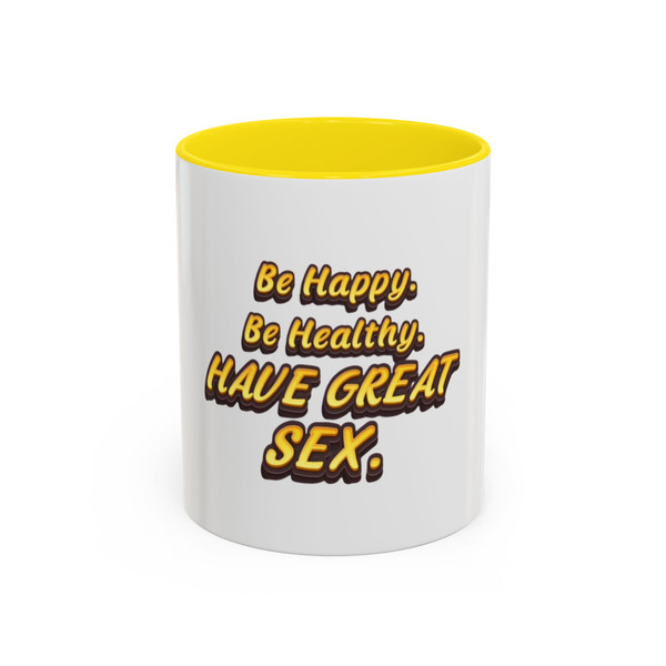  "Be Happy......", Motivational Coffee Mug 
