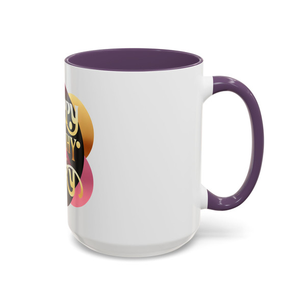 "Happy, Healthy, Sexy" Accent Coffee Mug 