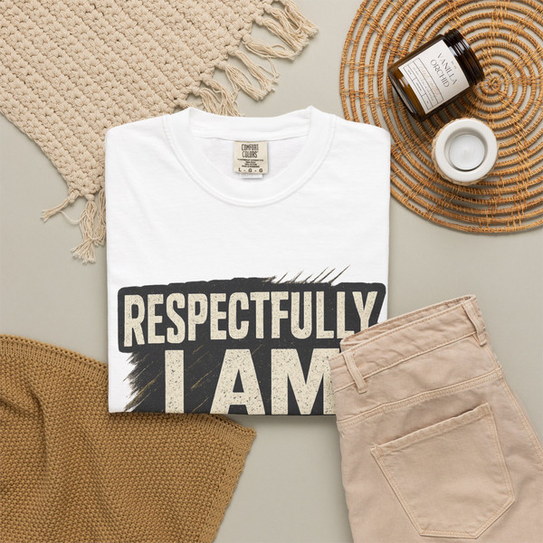 Respectfully, I’M HIM statement T-shirt featuring bold typography on a  unisex tee.