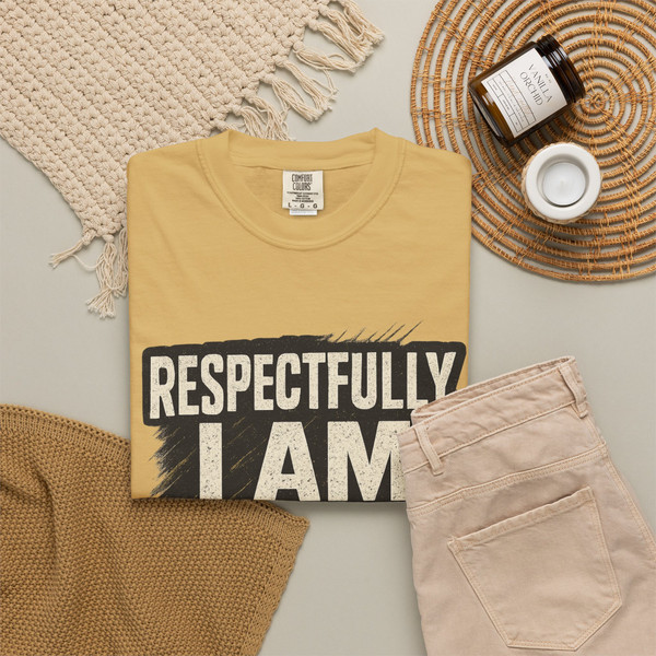 Respectfully, I’M HIM statement T-shirt featuring bold typography on a  unisex tee.