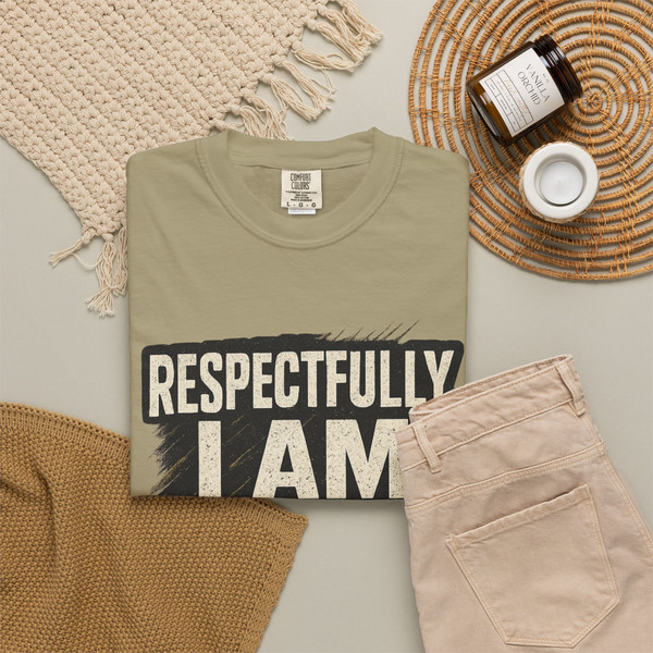 Respectfully, I’M HIM statement T-shirt featuring bold typography on a  unisex tee.