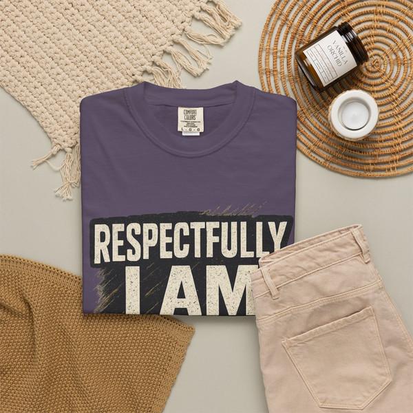 Respectfully, I’M HIM statement T-shirt featuring bold typography on a  unisex tee.