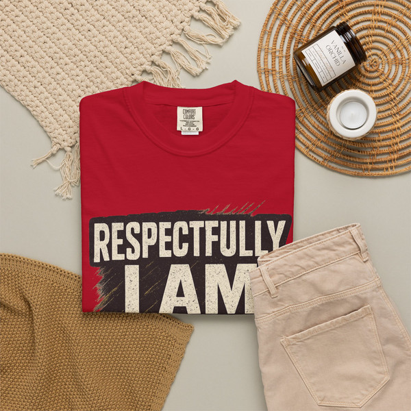 Respectfully, I’M HIM statement T-shirt featuring bold typography on a  unisex tee.