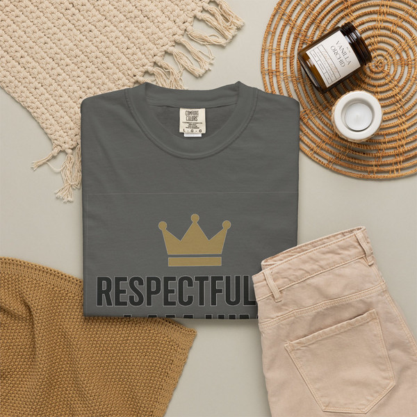 Respectfully, I’M HIM statement T-shirt featuring bold typography on a unisex tee.
