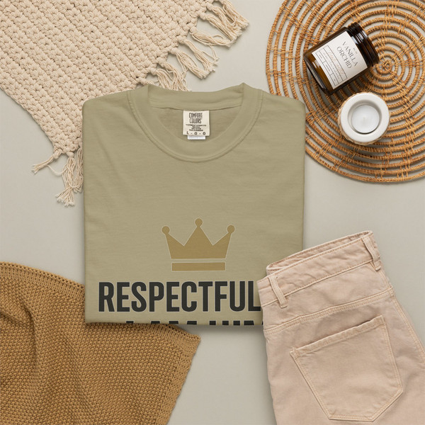 Respectfully, I’M HIM statement T-shirt featuring bold typography on a unisex tee.