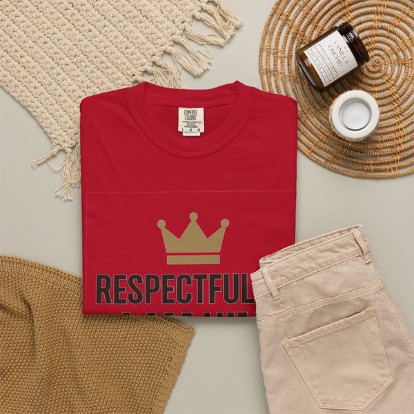 Respectfully, I’M HIM statement T-shirt featuring bold typography on a unisex tee.